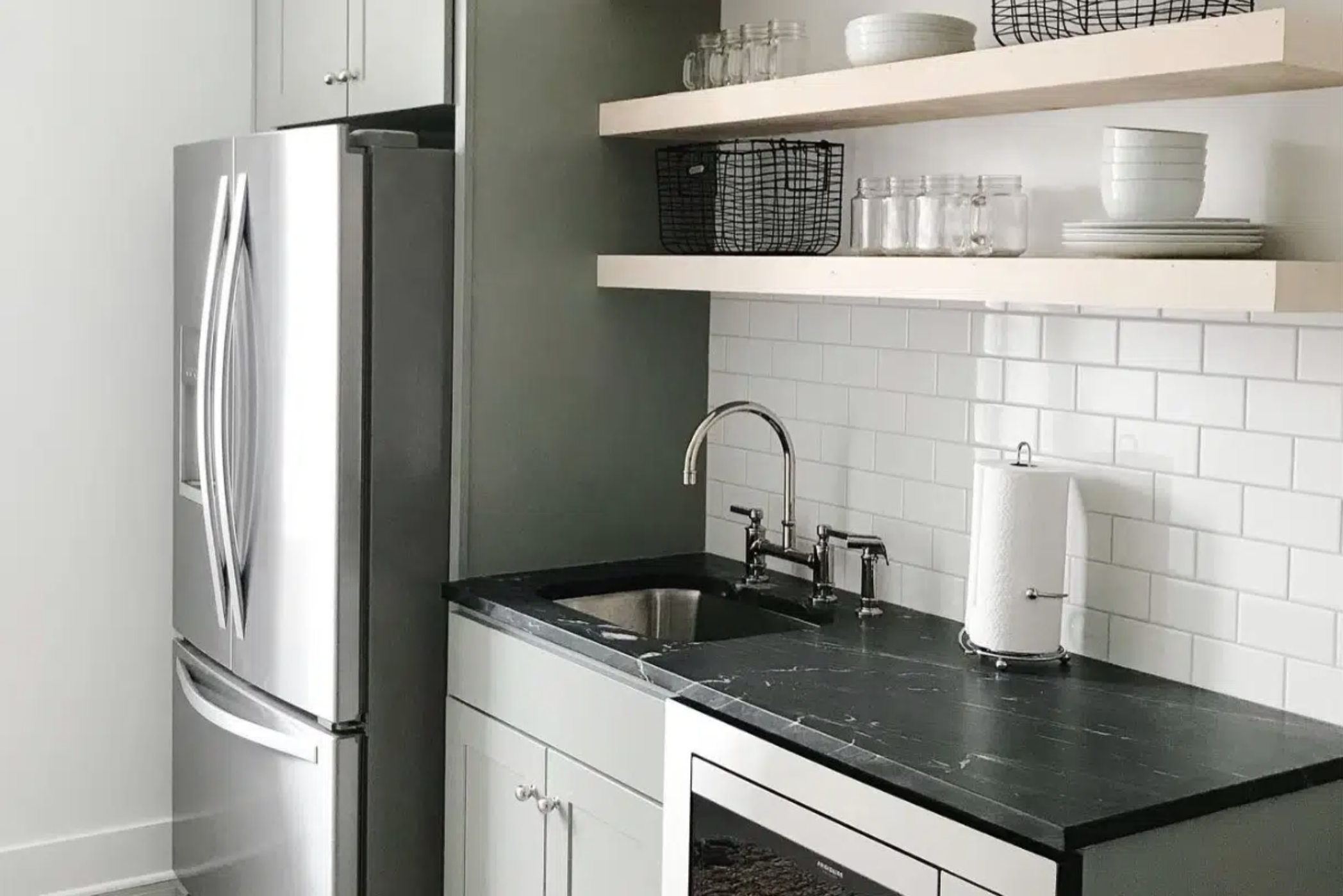 Soapstone kitchen countertops installed by GranitePro