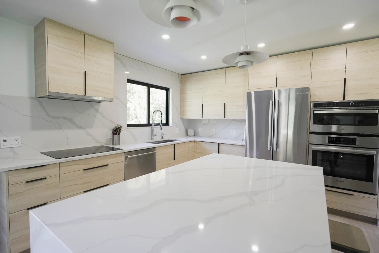 Kitchen countertops installed by GranitePro in a Maryland home