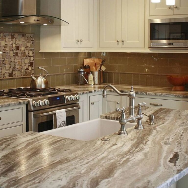 How to Style Fantasy Brown Granite Countertops • GranitePro - Cabinets ...