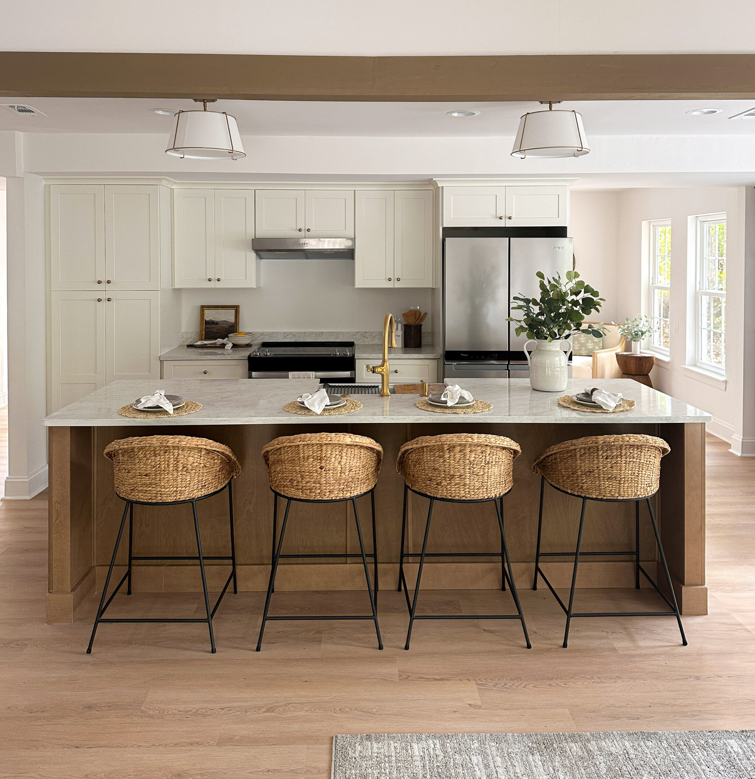 Quartz kitchen countertops installed by GranitePro
