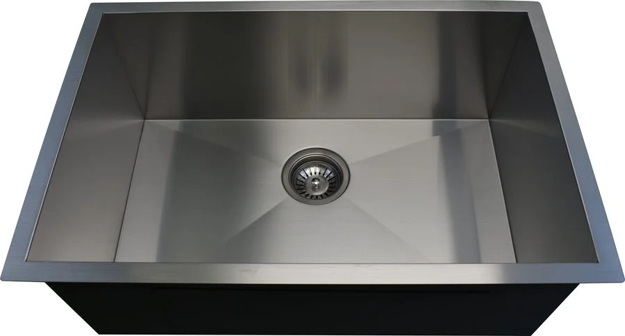 Handmade small-radius stainless steel undermount kitchen sink