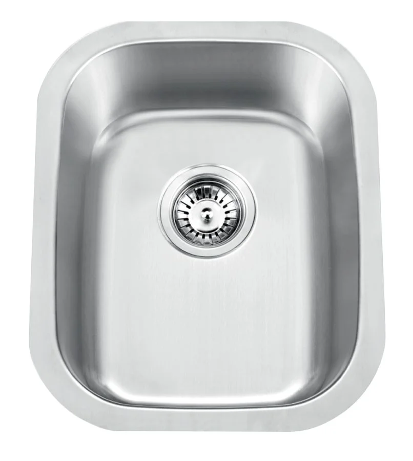 15-inch undermount single bowl stainless steel sink, model U181