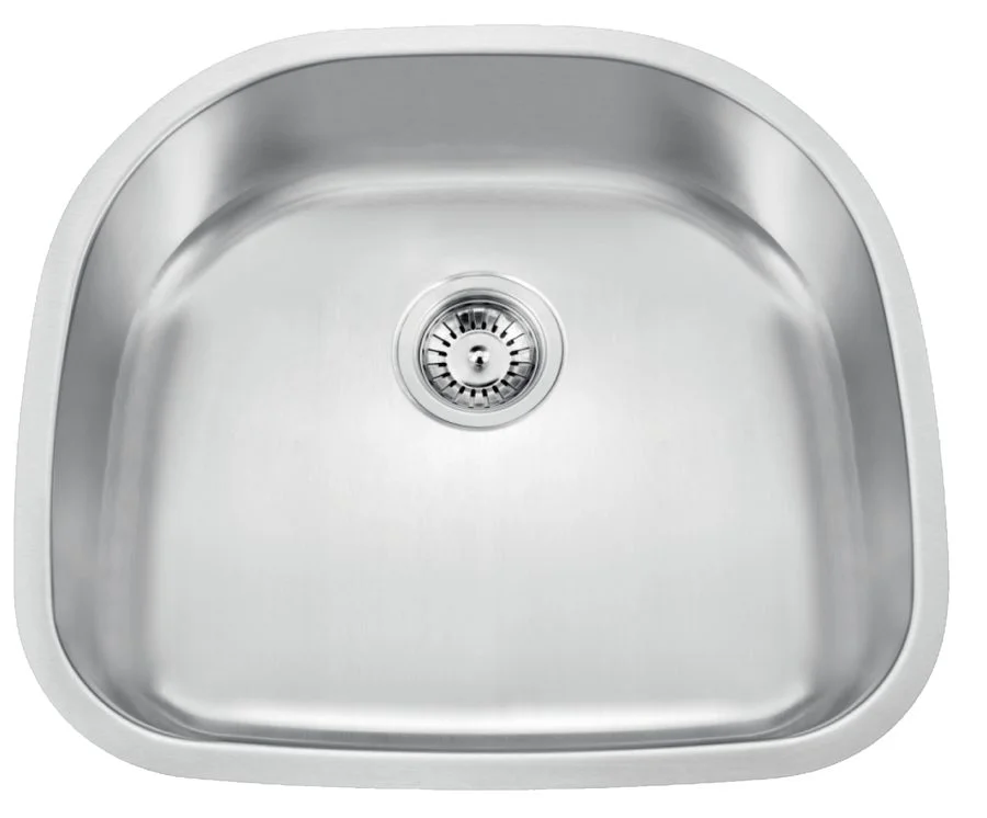 23-inch undermount single bowl stainless steel sink, model U235