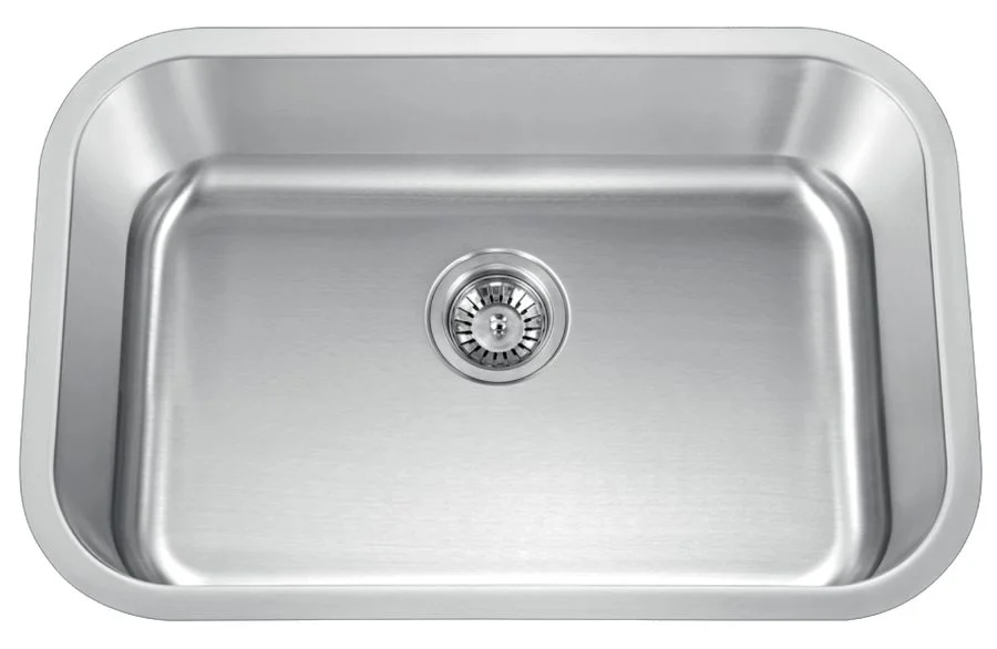 27-inch undermount single bowl stainless steel sink, model U271