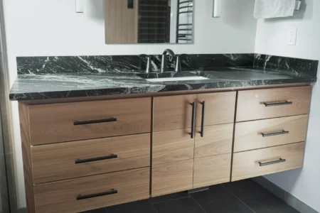 green bathroom sink