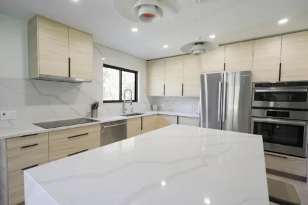 kitchen white granite countertops