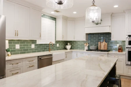 white kitchen countertops