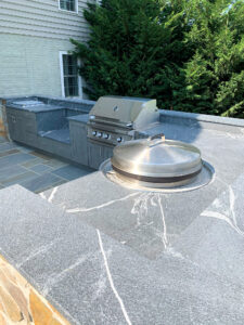 outside black countertops